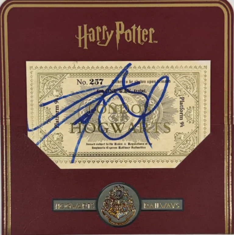Daniel Radcliffe Signed Hogwarts Ticket Harry Potter Authentic Autograph Beckett