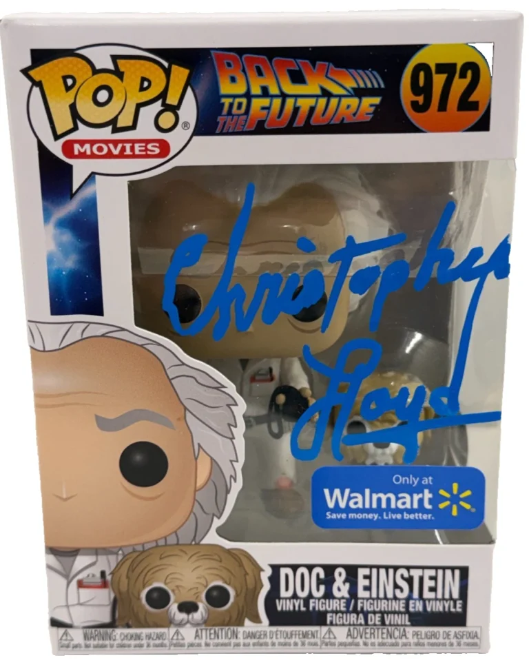 Christopher Lloyd Signed Back to the Future Doc Brown Funko Autograph Beckett