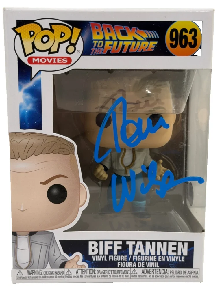 Tom Wilson Signed Biff Funko Back to the Future Autograph Beckett Witness