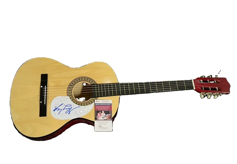 Kenny Loggins Footloose Top Gun Messina Signed Acoustic Guitar Autographed JSA