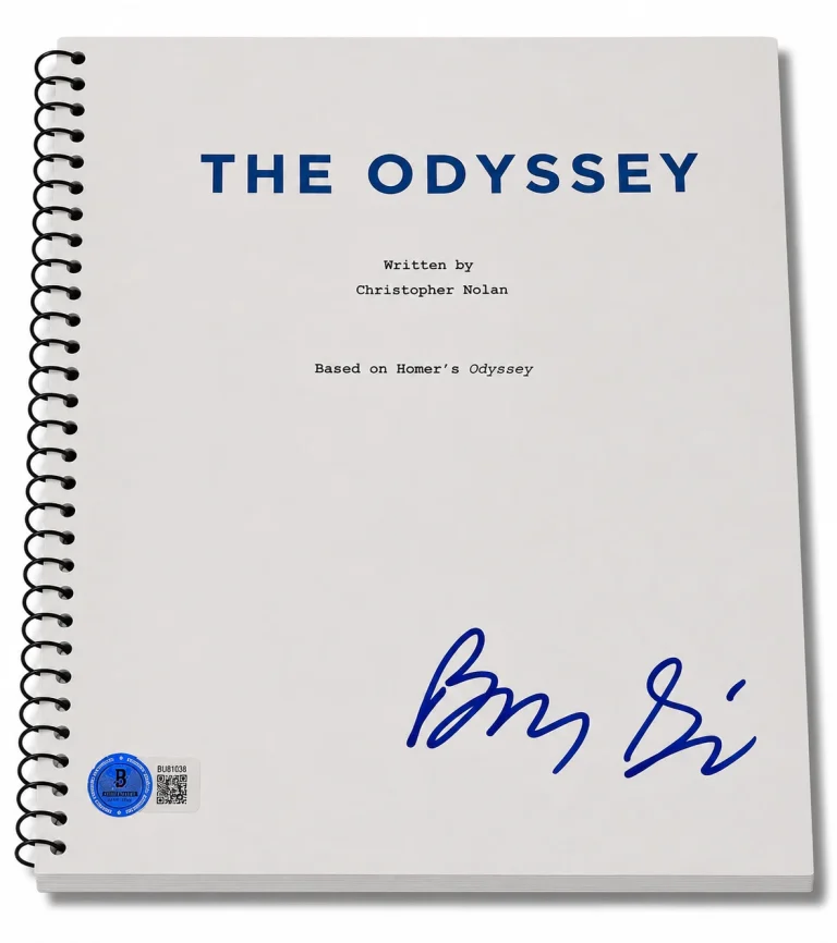 Benny Safdie Signed Autograph The Odyssey Full Movie Script Screenplay Beckett