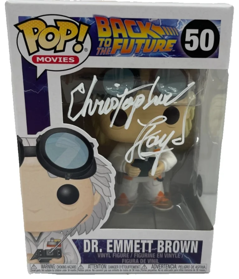 Christopher Lloyd Signed Back to the Future Doc Brown Funko Autograph Beckett