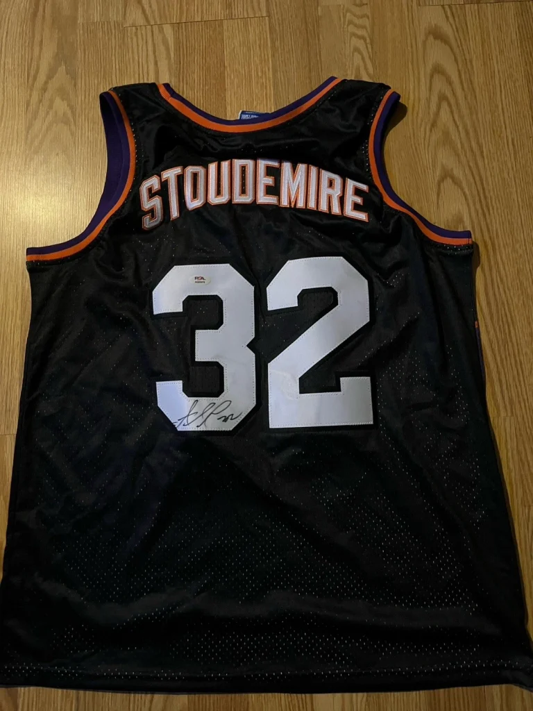Phoenix Suns Amare Stoudemire Signed AUTO Basketball Jersey PSA CERTIFIED HOF