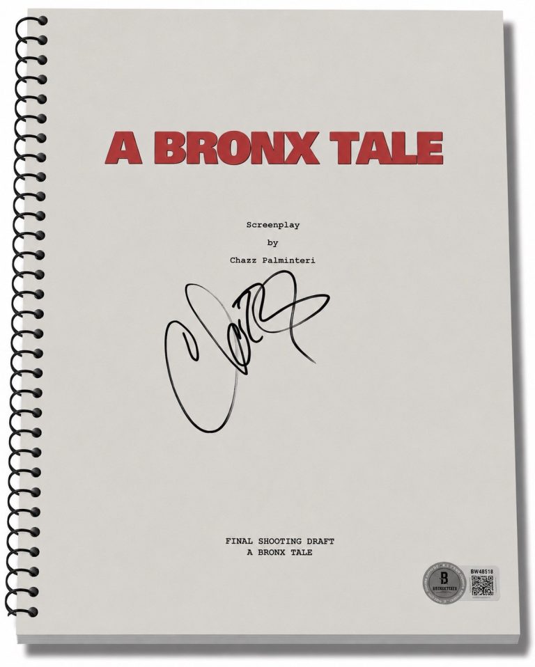 Chazz Palminteri Signed Autograph A Bronx Tale Movie Script Screenplay Beckett