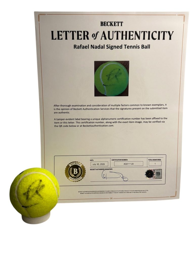 Rafael Nadal Signed Autograph Penn Official Tennis Ball Rafa Beckett BAS LOA