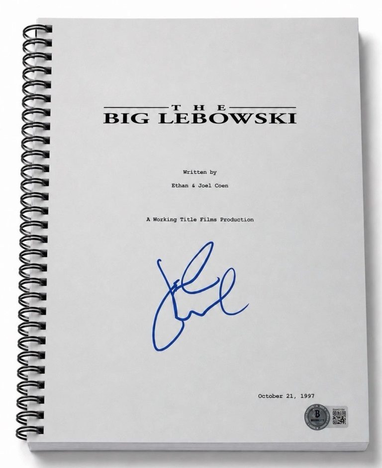 John Goodman Signed Autograph The Big Lebowski Movie Script Screenplay Beckett