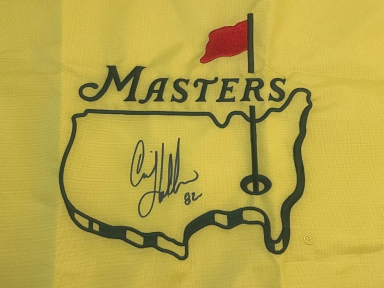 CRAIG STADLER SIGNED MASTERS GOLF FLAG WINNER CHAMPION AUTO UNDATED JSA COA