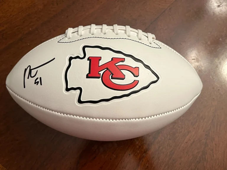 R. MASON THOMAS SIGNED KANSAS CITY CHIEFS FULL SIZE LOGO FOOTBALL AUTO JSA COA