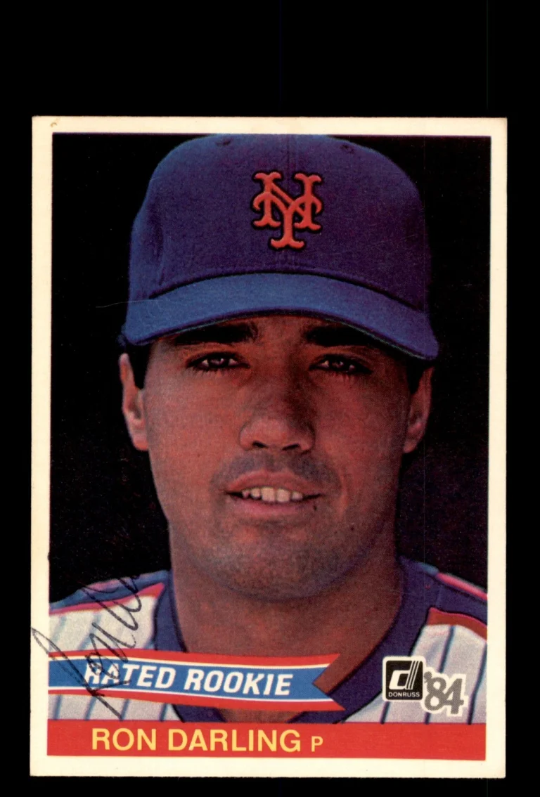Signed Baseball Card Auto Ron Darling 1984 Donruss #30 New York Mets