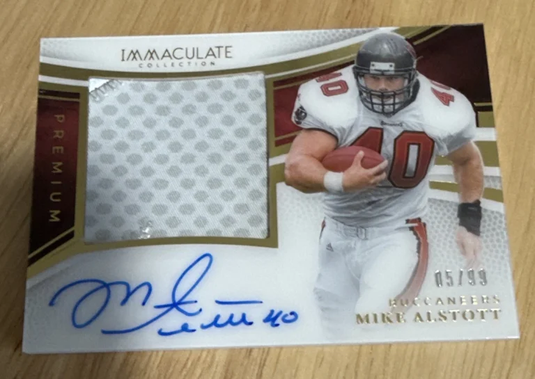 2025 Panini Immaculate Mike Alstott PPA-MAT Premium Patch Auto /99