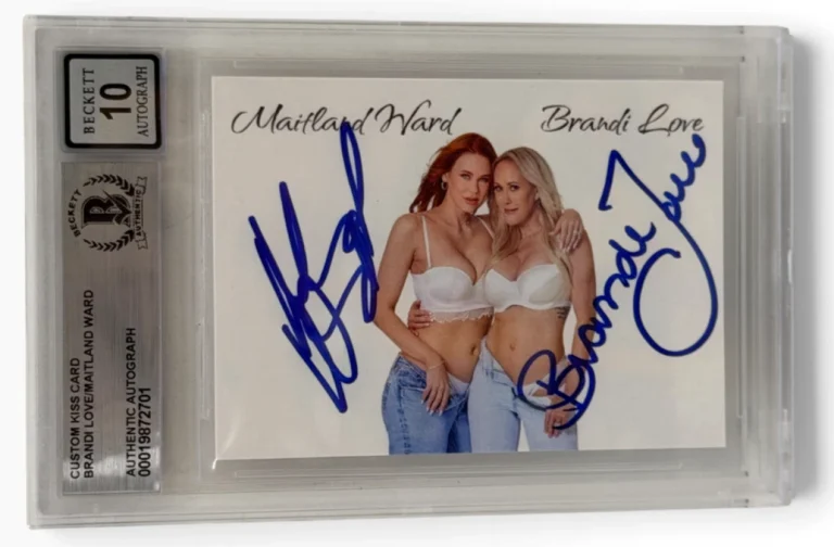 Brandi Love Maitland Ward Signed Trading Card Adult Star Autograph Grade 10 BAS