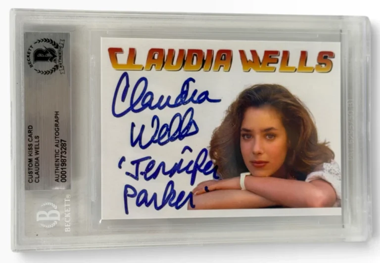 Claudia Wells Signed Trading Card Back to the Future Autograph Inscript Beckett