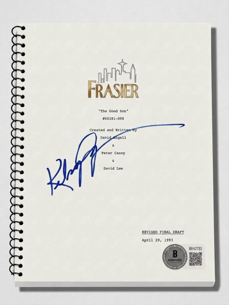 Kelsey Grammer Signed Autograph Frasier Pilot Script Screenplay Dr Crane Beckett
