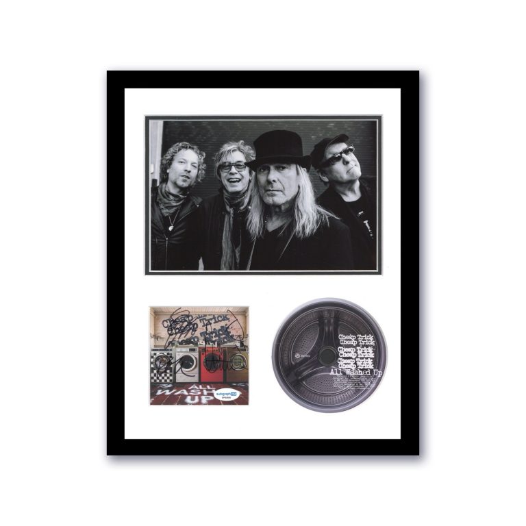 CHEAP TRICK ALL WASHED UP CD HAND SIGNED CUSTOM FRAME DISPLAY AUTOGRAPH COA