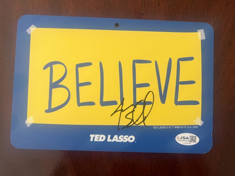 JASON SUDEIKIS SIGNED 8.25