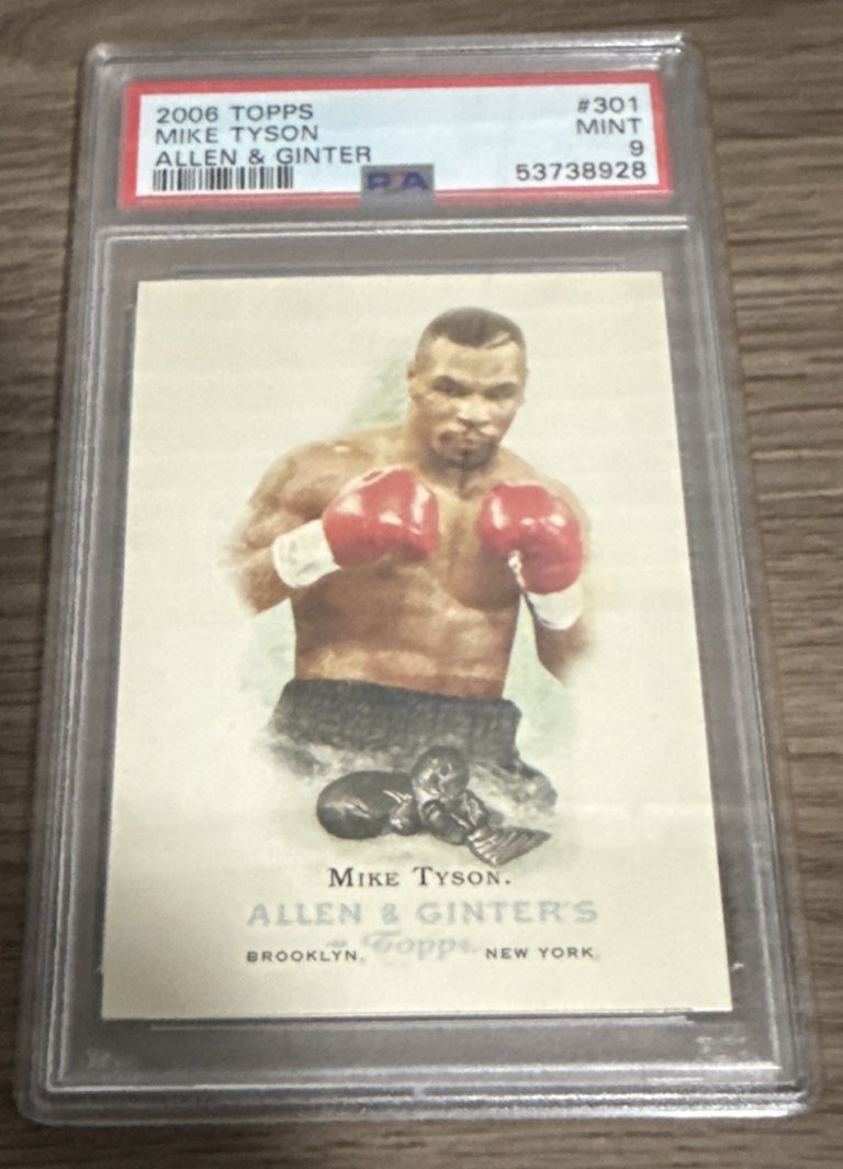 Topps 2006 Allen & Ginter's Mike Tyson #301 Base PSA 9 Graded Boxing Card