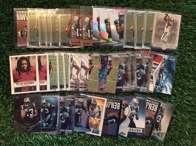 (40) Card Kelvin Benjamin RC Lot Topps Chrome Die Cut Inserts Carolina Panthers