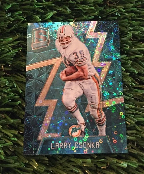 2016 Spectra Larry Csonka NEON BLUE SP #ED 60/60 eBay 1/1 HOF Dolphins