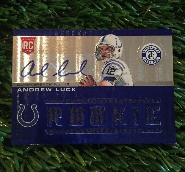 2012 PANINI TOTALLY CERTIFIED ANDREW LUCK RC JERSEY AUTO #ED /99