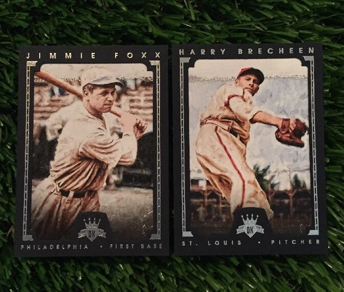 2016 PANINI DIAMOND KINGS JIMMIE FOXX HARRY BREECHEN BLUE FRAME LOT #ED /99