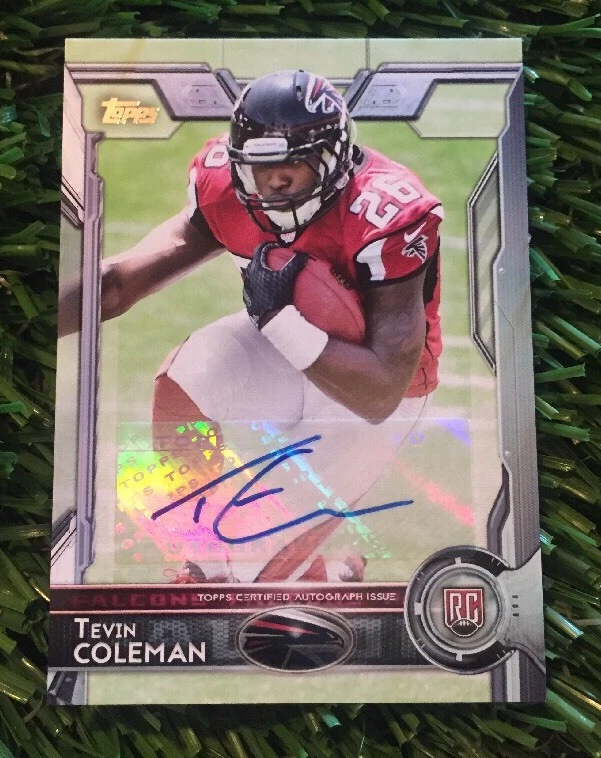2015 Topps Variation Autographed #490 Rookie Autographs Tevin Coleman Auto