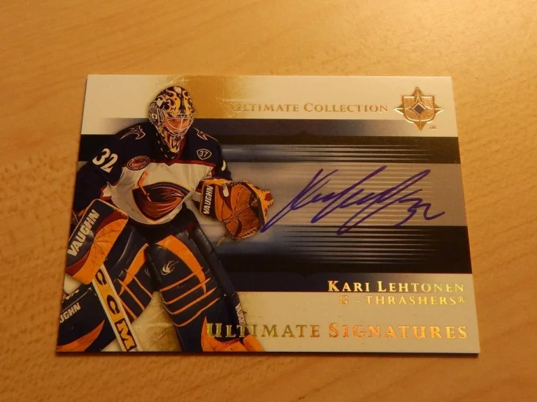 2005-06 ULTIMATE COLLECTION KARI LEHTONEN ULTIMATE SIGNATURES ON CARD AUTO US-KL