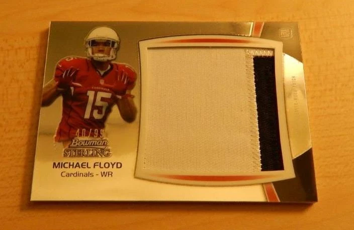 2012 BOWMAN STERLING MICHAEL FLOYD 2 CLR JERSEY RC #ED /99 CARDINALS