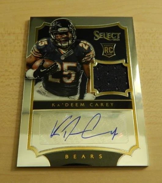 2014 PANINI SELECT KA'DEEM CAREY JERSEY RC AUTO #ED /149 BEARS