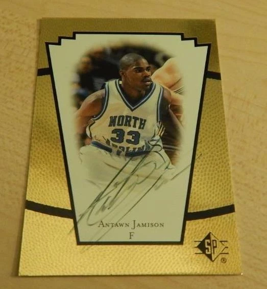1998 UPPER DECK SP ANTAWN JAMISON ON CARD AUTO NORTH CAROLINA