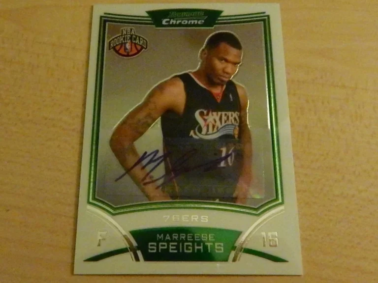2008 BOWMAN CHROME MARREESE SPEIGHTS NBA RC AUTO 76ERS