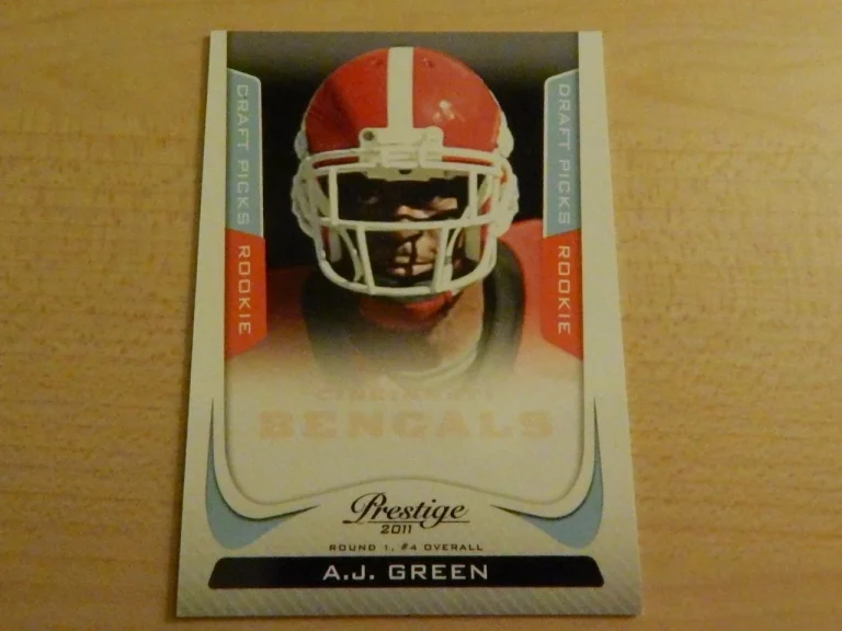 2011 PANINI PRESTIGE A.J. GREEN DRAFT PICKS ROOKIE CARD #ED /999 BENGALS