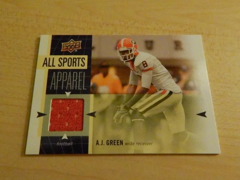 2011 UPPER DECK WORLD OF SPORTS AJ GREEN ALL SPORTS JERSEY RELIC BENGALS