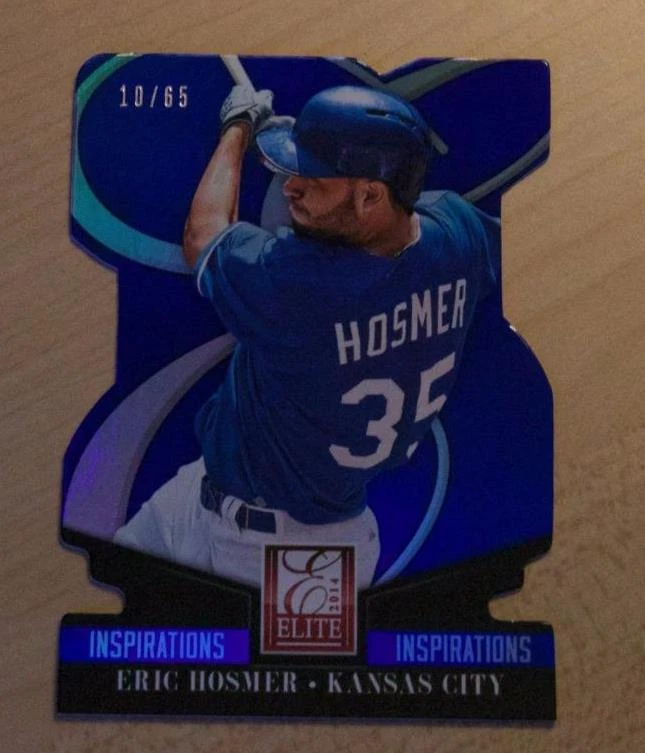 2014 PANINI ELITE ERIC HOSMER DIE CUT INSPIRATIONS BLUE PARALLEL #ED /65 ROYALS