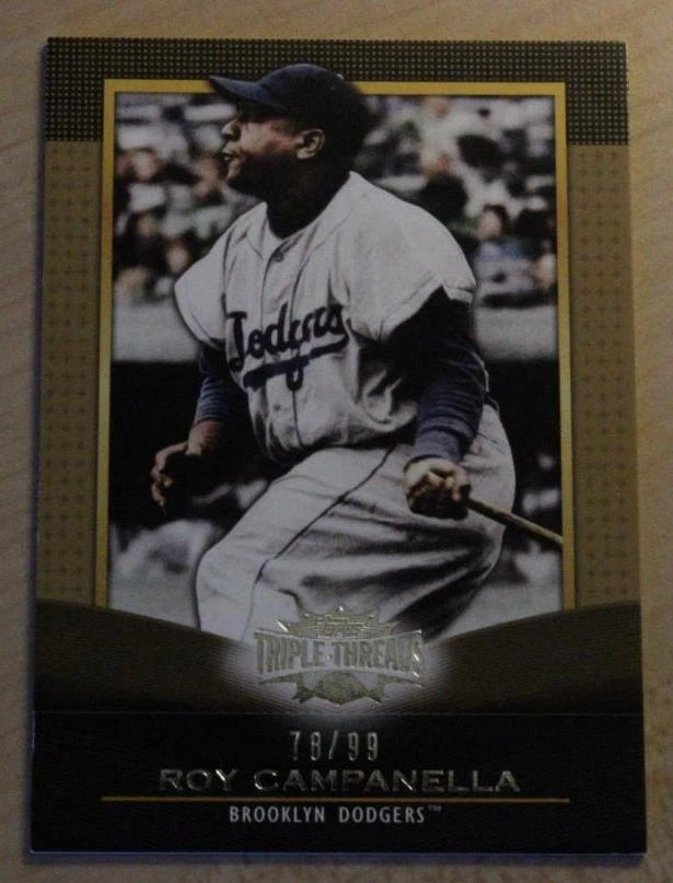 2011 TOPPS TRIPLE THREADS ROY CAMPANELLA BASE #ED /99 DODGERS HOF