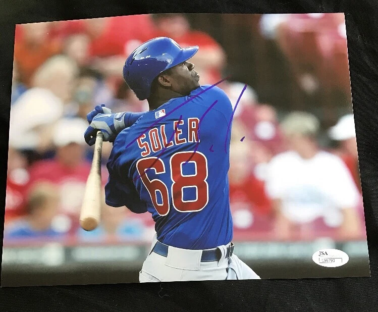 JORGE SOLER AUTOGRAPHED CHICAGO CUBS 8X10 PHOTO JSA/COA MLB AUTO