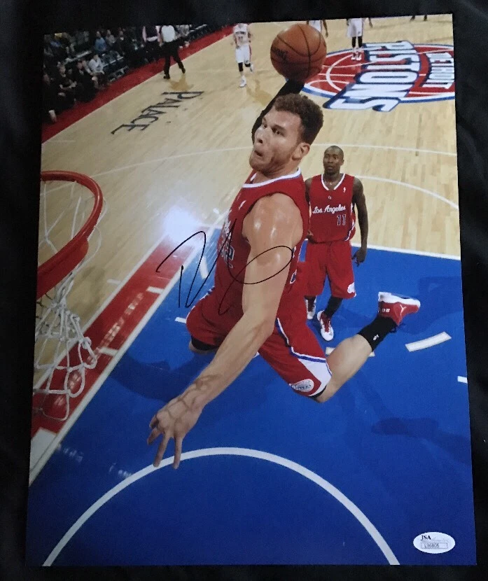 BLAKE GRIFFIN AUTOGRAPHED LOS ANGELES CLIPPERS 11X14 PHOTO JSA/COA NBA AUTO