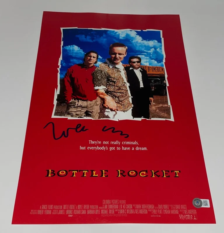 Wes Anderson Signed Autograph Bottle Rocket 12x18 Photo Poster Proof Beckett BAS
