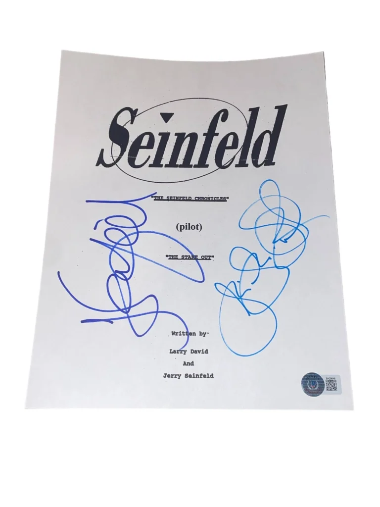Jerry Seinfeld Julia Louis Dreyfus Signed 
