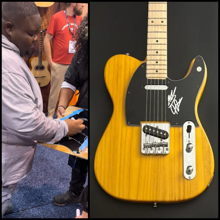 GFA Blues * CHRISTONE KINGFISH INGRAM * Chitarra Elettrica Autografata COA