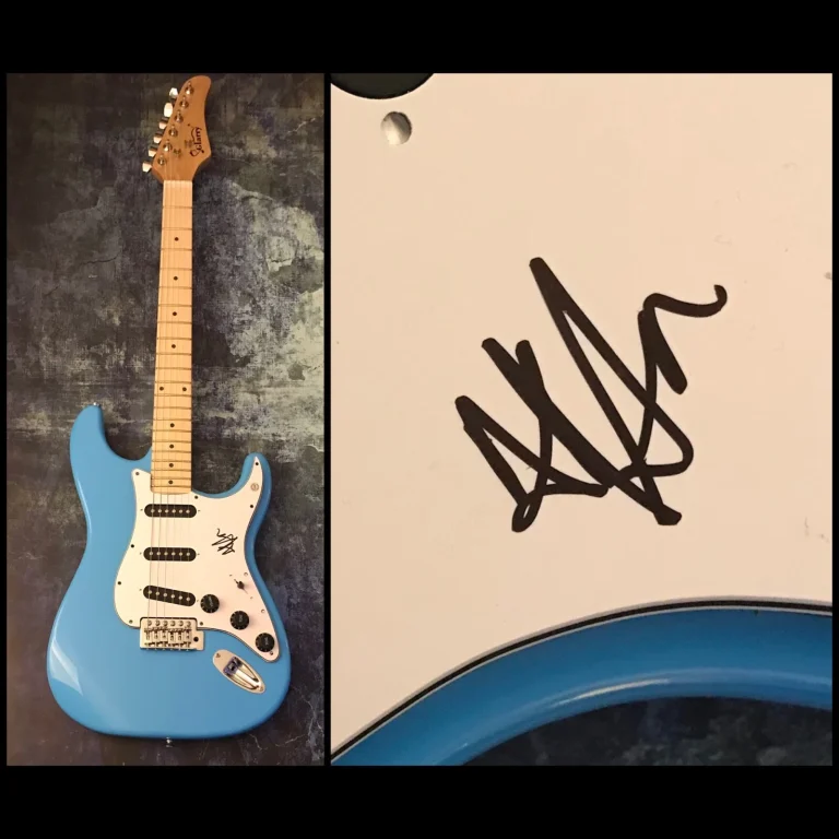 GFA Taking Back Sunday Band ADAM LAZZARA Signed Electric Guitar PROOF COA