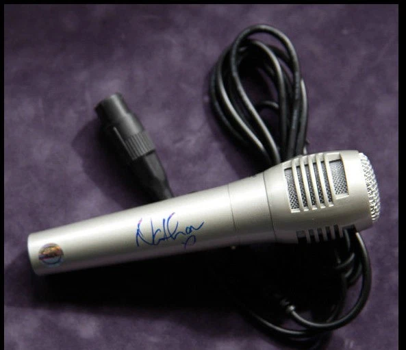 GFA The Wanted Singer NATHAN SYKES Signed Microphone N1 COA