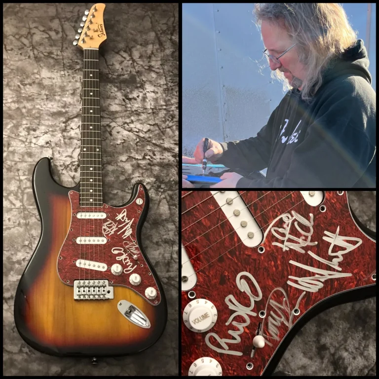 GFA Phil Rind x4 Band SACRED REICH Signed Electric Guitar PROOF S2 COA