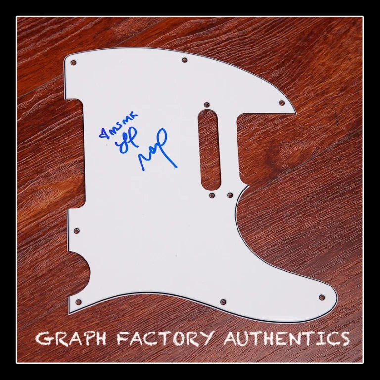 GFA Lizzy and Max Band MS MR Signed Electric Pickguard AD2 COA