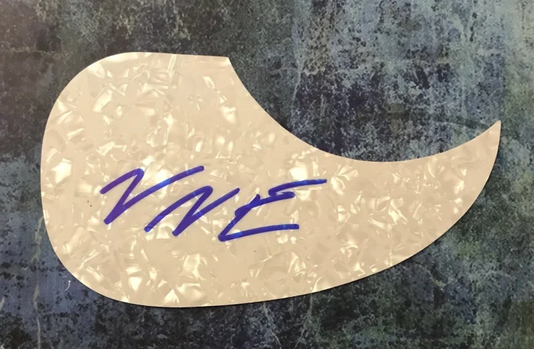 GFA 25 & Wastin' Time VINCENT NEIL EMERSON Signed Acoustic Pickguard COA