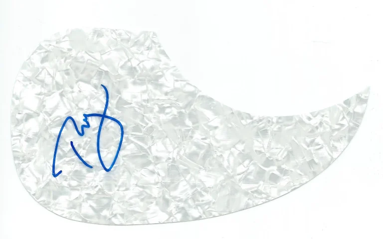 GFA Freedom TYRONE WELLS Signed Acoustic Pickguard T2 COA