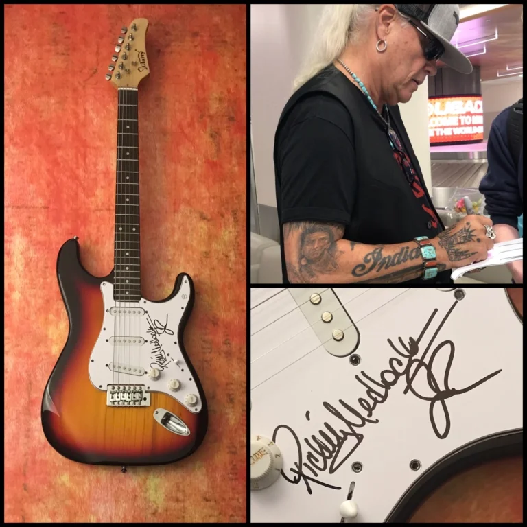 GFA Johnny Furgone Zant & Rickey Lynyrd Fascia Autografato Elettrico Chitarra