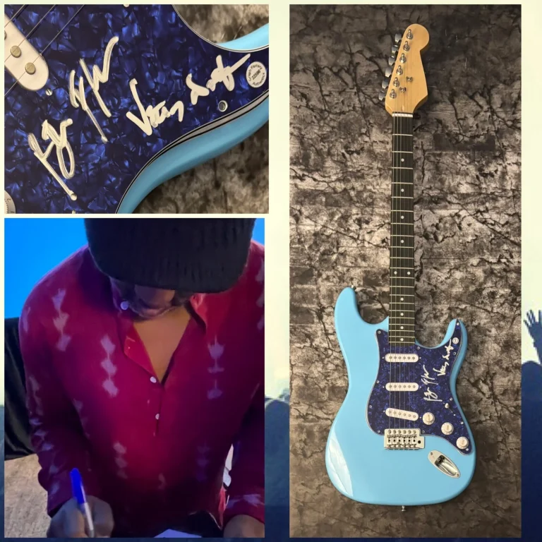 GFA Victor Wooten * BELA FLECK E I FLECKTONES * Chitarra Elettrica Firmata COA
