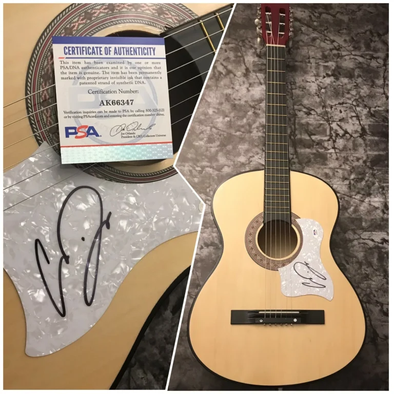 PSA Over You & Non È Finita * CHRIS DAUGHTRY * Chitarra Acustica Firmata COA