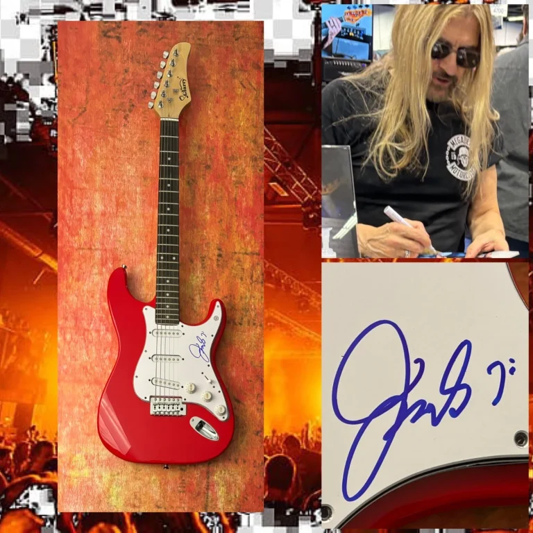 Chitarra Elettrica Firmata Di James Lomenzo, Bassista Dei Megadeth, PROVA COA