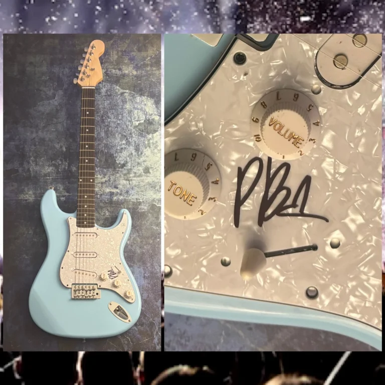 GFA Solo About Sopra You Priscilla Blocco Firmato Elettrico Chitarra Anti P5 COA